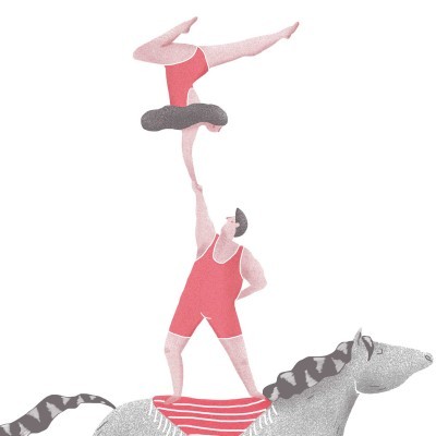ILUSTRAÇÃO "ACROBATS" BÁRBARA AMARAL