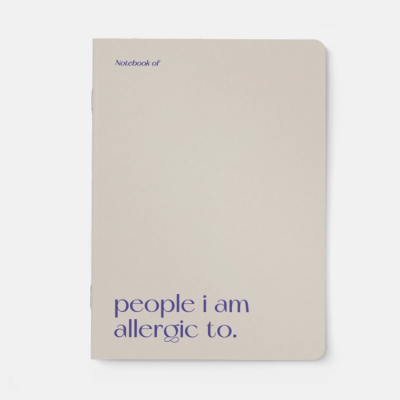 NOTEBOOK "ALLERGIC" TYPEALIVE