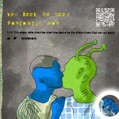 ILUSTRAÇÃO “PLAYLIST II (ROADTRIP EDITION) - FANTASTIC MAN” FRANCISCA NINY