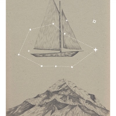 ILUSTRAÇÃO "VIAGEM MAIOR - VELA" CLÁUDIA SALGUEIRO