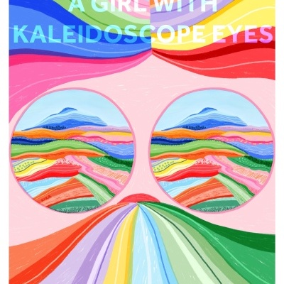 ILUSTRAÇÃO "A GIRL WITH KALEIDOSCOPE EYES" KIKA