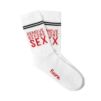 MEIAS "REMOVE BEFORE SEX" FISURA