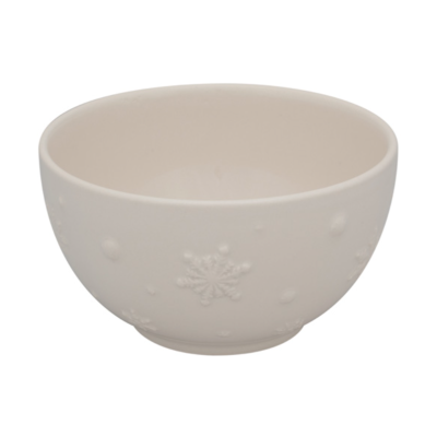 TIGELA 15 CREME SNOWFLAKE BORDALLO PINHEIRO