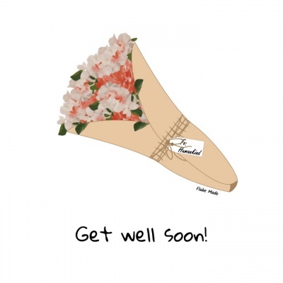 ILUSTRAÇÃO " GET WELL SOON " CAROLINA SARAIVA