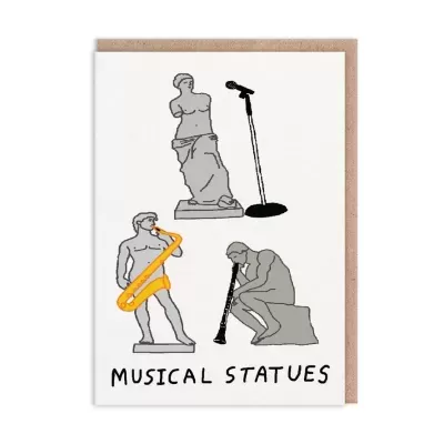 POSTAL "MUSICAL STATUES" OHH DEER