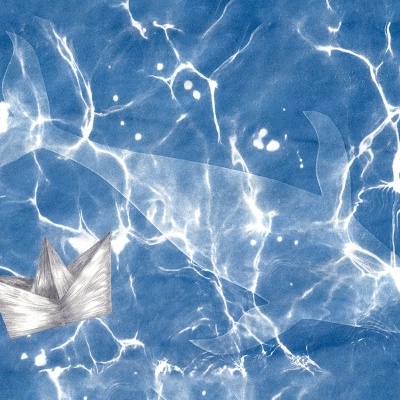 ILUSTRAÇÃO "MAR SEM FUNDO – BALEIA" CLÁUDIA SALGUEIRO