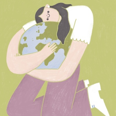 ILUSTRAÇÃO "CUIDAR DO PLANETA" GAMBUZINO