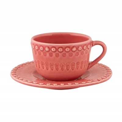 CHÁVENA CHÁ C/ PIRES ROSA FANTASIA BORDALLO PINHEIRO