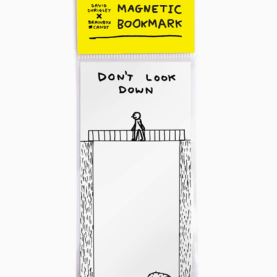 MARCADOR DE LIVRO MAGNÉTICO 'DON´T LOOK DOWN' DAVID SHRIGLEY
