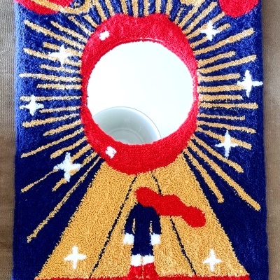 PUNCH NEEDLE ORIGINAL "USA A TUA VOZ" CRISTINA MOREIRA