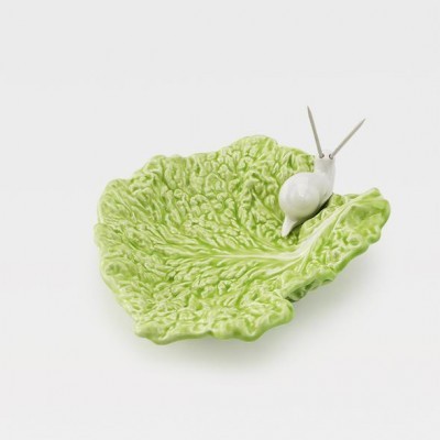 FOLHA ALFACE VERDE COM CARACOL "A ALFACINHA DOS CARACÓIS" LABORATORIO D´ ESTÓRIAS