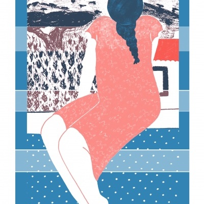 RISOGRAFIA "NA JANELA" NÁDIA NEVES