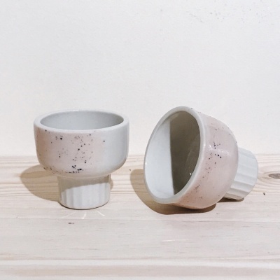 COPO PINCELADO "ANEMONE ROSA" MANU SOUZA