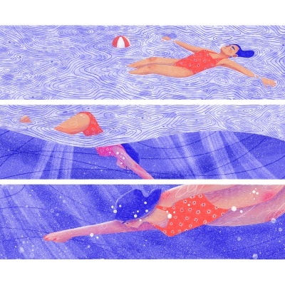 ILUSTRAÇÃO "IR A BANHOS" JOANA CUNHA