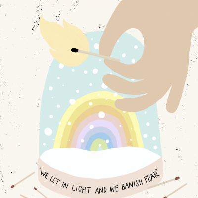 ILUSTRAÇÃO "Playlist Xmas Edition - (Calendário de Advento)" - "DO THEY KNOW IT'S CHRISTMAS" ADRIANA FONTELAS