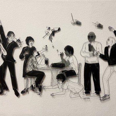 ILUSTRAÇÃO “CARTAZ I - "PULP FICTION ” BITE THE NAIL