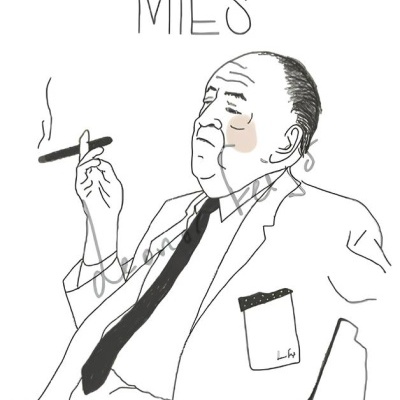 POSTAL ARQUITETOS "MIES VAN DER ROHE" LEONOR FEIJÓ