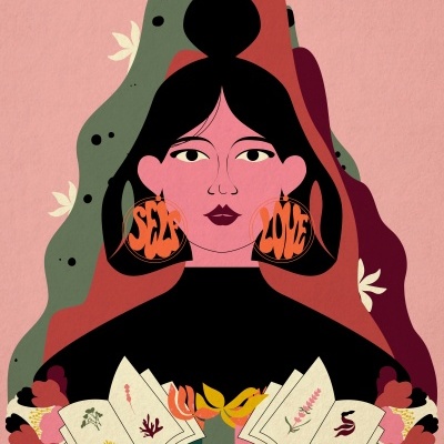ILUSTRAÇÃO COR-DE ROSA "SELF-LOVE" SUSANA SILVA