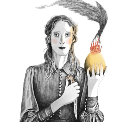 ILUSTRAÇÃO "FLAMING EGG" BARBARA AMARAL
