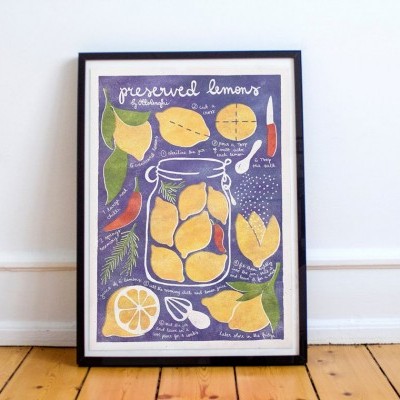 ILUSTRAÇÃO "PRESERVED LEMONS" PAULINA EATS AND DRAWS
