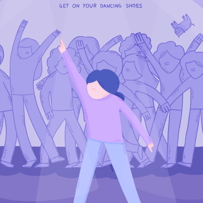 ILUSTRAÇÃO "DANCING SHOES" KIKA COM CAPA