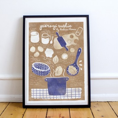 ILUSTRAÇÃO "PIEROGI RUSKIE" PAULINA EATS AND DRAWS