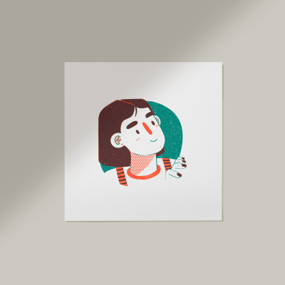 SERIGRAFIA "A OLHAR EM VOLTA 3" JOANA CUNHA