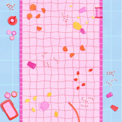 ILUSTRAÇÃO "FRUITY POOL" KIKA