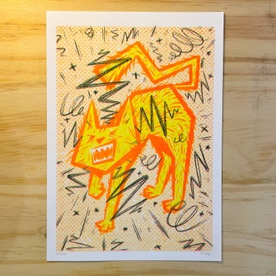 RISOGRAFIA "ANGRY" TIAGO PEREIRA