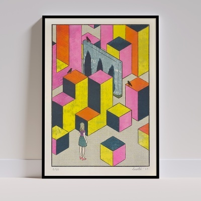 RISOGRAFIA "MAY BE A VIEW" LACORTEI