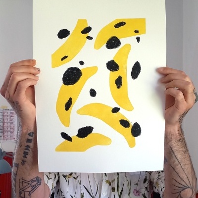 LINOGRAVURA "BANANA" JEFFERSON RIB