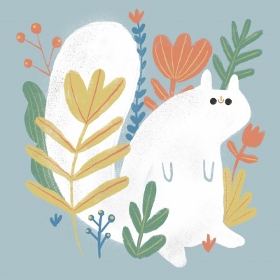 ILUSTRAÇÃO "SQUIRREL IN THE BUSHES " GAMBUZINO