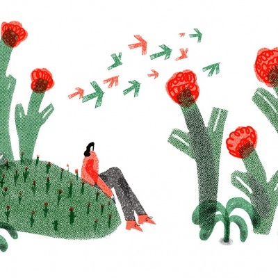 ILUSTRAÇÃO "CONTEMPLATING" RUBEN RAMIRES