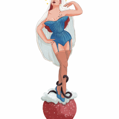 ILUSTRAÇÃO "SAGRADO PROFANO - NOSSA SENHORA DE FÁTIMA" DIOGO PAIXÃO