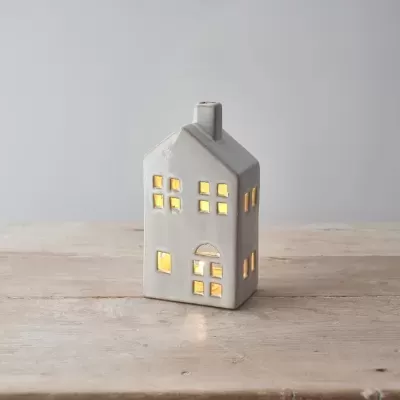 CASA NATURAL COM LUZ LED 13CM GAINSBOROUGH GIFTWARE