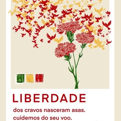 ILUSTRAÇÃO "CRAVOS EM VOO LIVRE" MARIA JOÃO FARIA