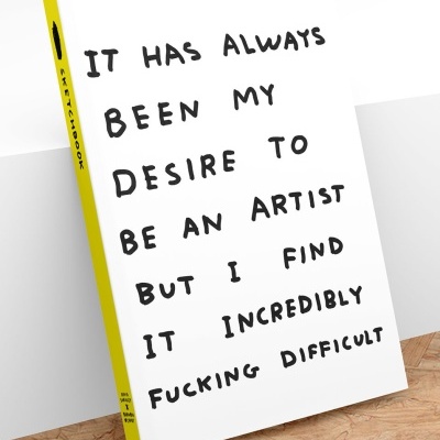 SKETCHBOOK 'BE AN ARTIST' DAVID SHRIGLEY
