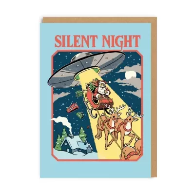 POSTAL "SILENT NIGHT UFO" OHH DEER