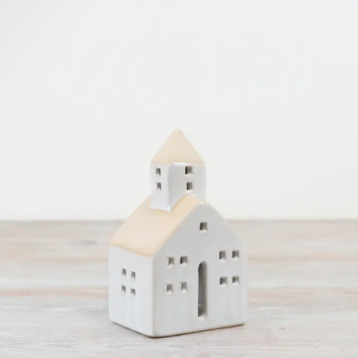 IGREJA CERÂMICA VIDRADO NATURAL 13CM GAINSBOROUGH GIFTWARE