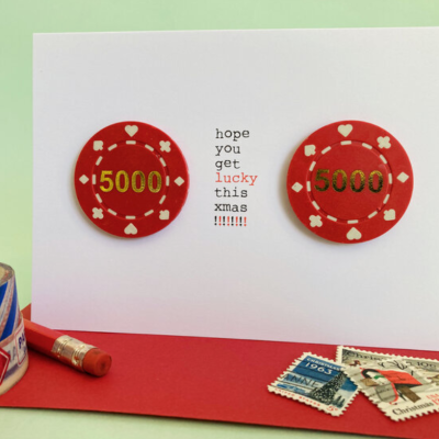 HOPE YOU GET LUCKY THIS XMAS!!!GREETING CARD FRACAS STUDIOS