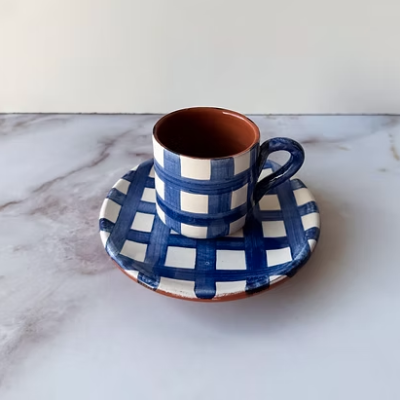 EXPRESSO CUP + SAUCER "GRID" CASA CUBISTA