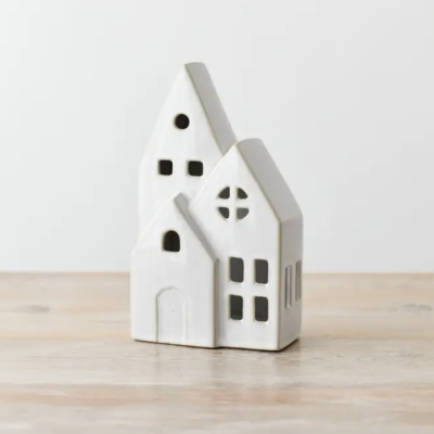 TRIO DE CASAS COM ESMALTE REATIVO GAINSBOROUGH GIFTWARE