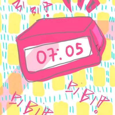 ILUSTRAÇÃO "DESPERTADOR" EVA LEPORINO