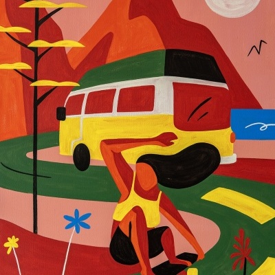 ILUSTRAÇÃO "DANCING ROAD" TYPRU