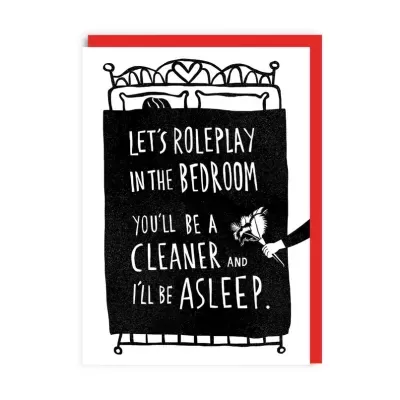 POSTAL "LET'S ROLE PLAY IN THE BEDROOM" OHH DEER