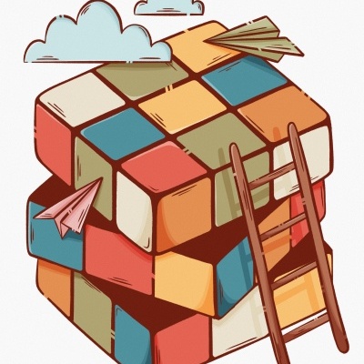 ILUSTRAÇÃO "CUBO MÁGICO" DANIELA ROMANA