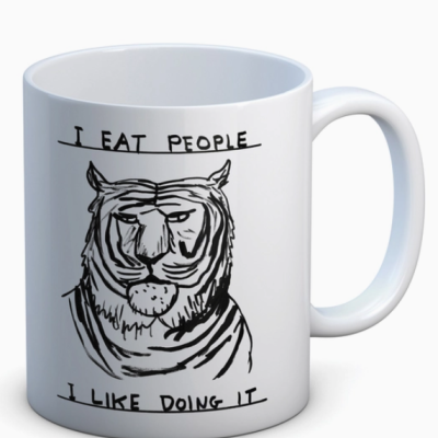 CANECA "I EAT PEOPLE" DAVID SHRIGLEY