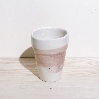 COPO PINCELADO "MUSCARI ROSA" MANU SOUZA