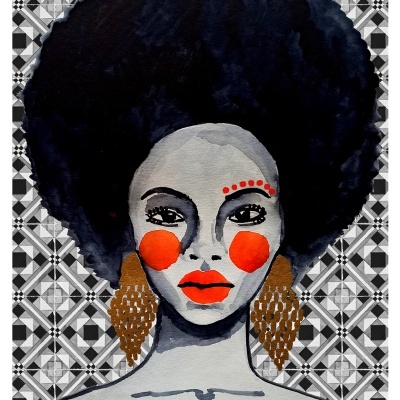 ILUSTRAÇÃO "MOÇA CINZA" JOANA NOBREGA