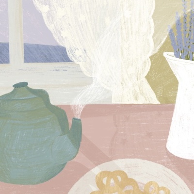 ILUSTRAÇÃO "HORA DO CHÁ" GAMBUZINO